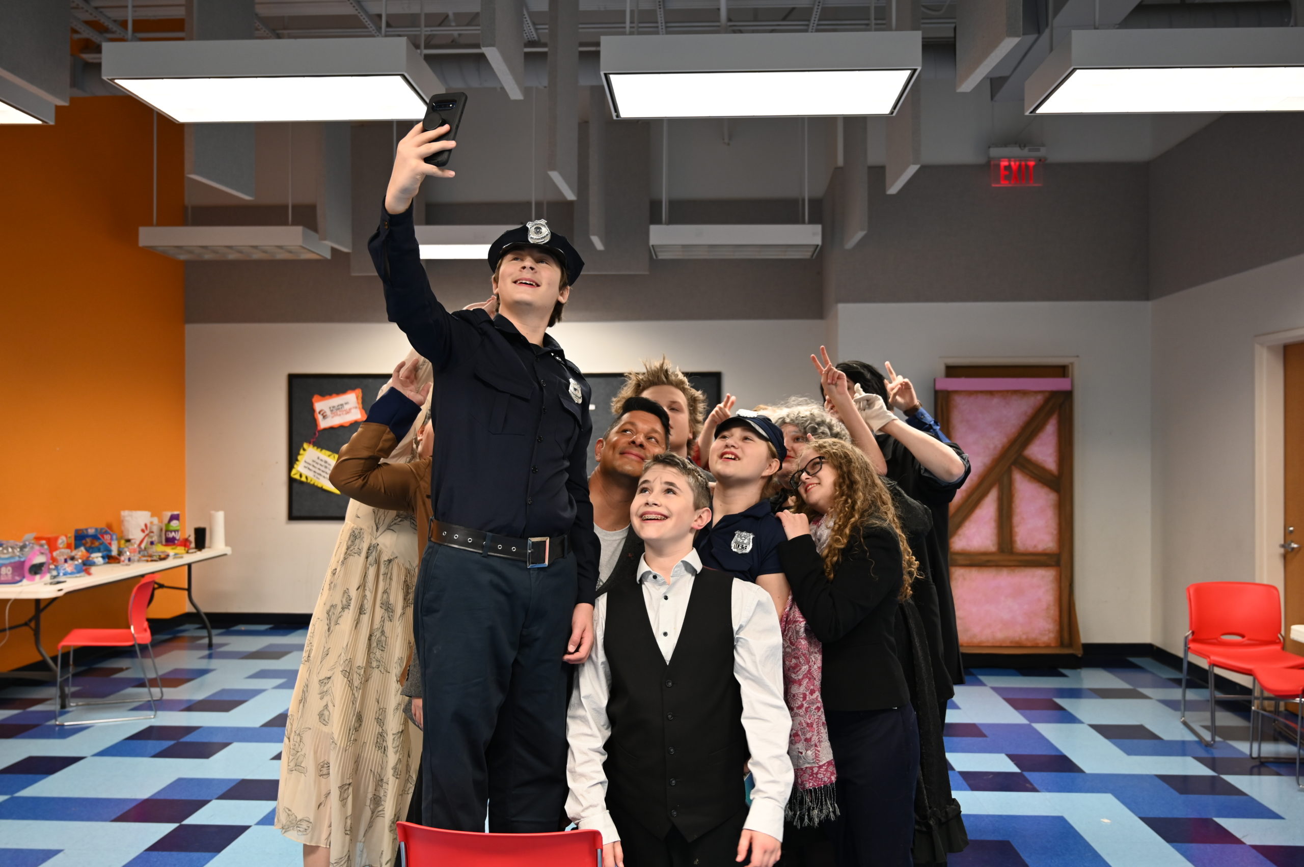student theatre production at the Einstein School